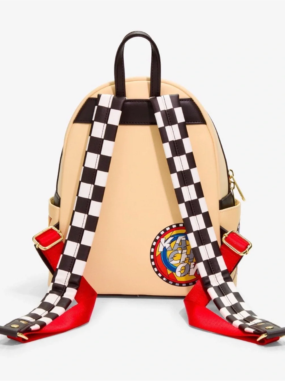 New Loungefly Disney Cars Lightning McQueen Stained Glass Mini Backpack